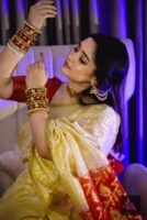 Shorno Jori Jamdani Saree