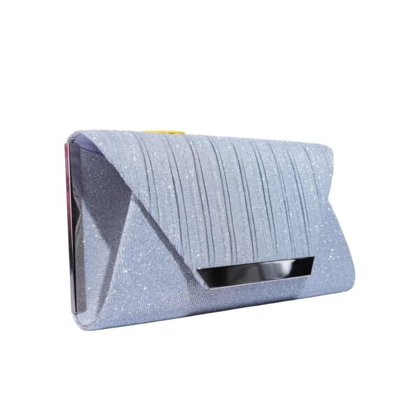 Shimmer Pleated Envelope Evening Clutch Bag