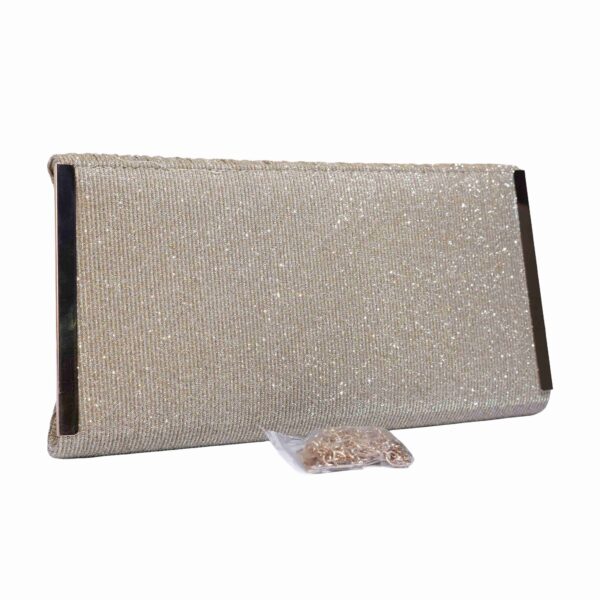 Shimmer Pleated Envelope Evening Clutch Bag