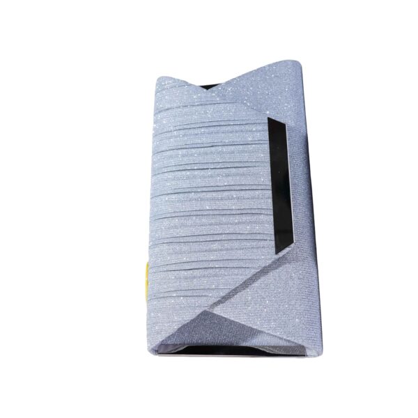 Shimmer Pleated Envelope Evening Clutch Bag
