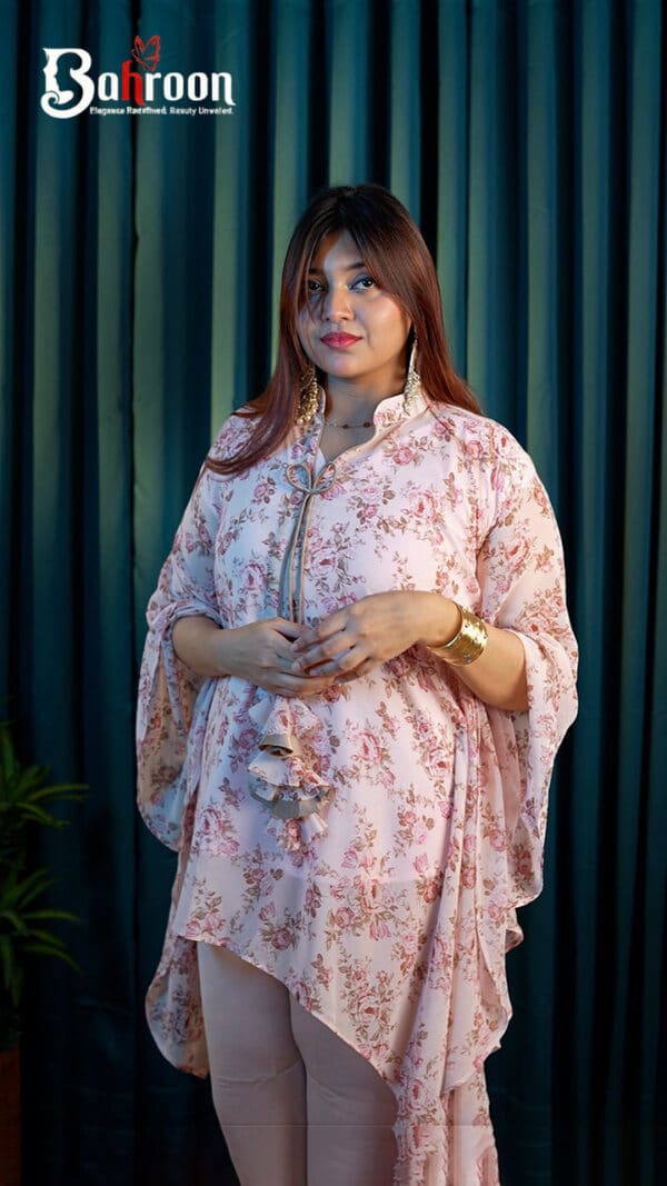 Womens Riya Pink Floral Two Piece