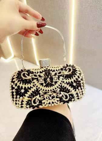 Women Luxary Handbags With Rhinestone