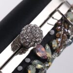 Colorful Diamond and Bead Embroidered Bag for Evening Party